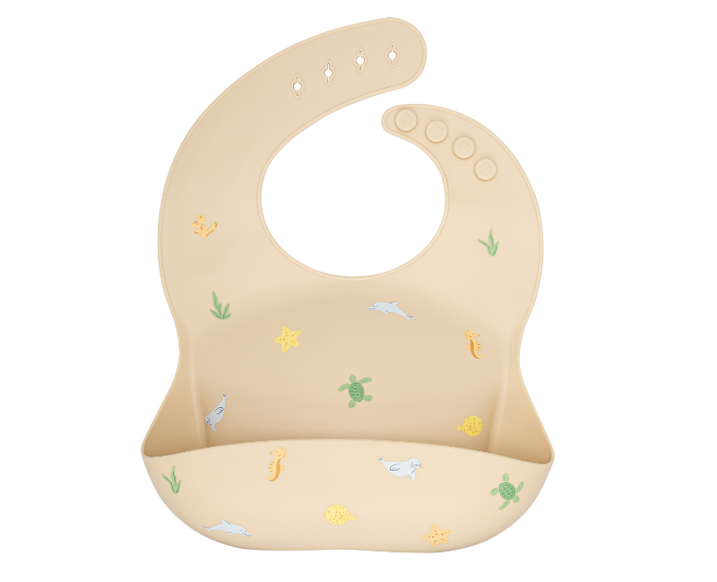 Ava + Oliver: Silicone Bib | Hawaiian Sea Animals Ava + Oliver: Silicone Bib | Hawaiian Sea Animals